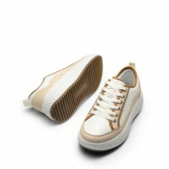 SKY Comfortable Platform Fashion Sneakers BROWN/WHITE-PU -DREAM PAIRS Sales 1030 BROWN WHITE PU4