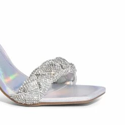 Braided Ankle Strap Block Heel Sandals SILVER-RHINESTONE 10 Braided Ankle Strap Block Heel Sandals SILVER-RHINESTONE -DREAM PAIRS Sales 1030 SILVER RHINESTONE 3