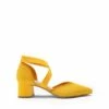 Pointed Toe Criss Cross Pumps YELLOW-ECO 2 Pointed Toe Criss Cross Pumps YELLOW-ECO -DREAM PAIRS Sales 1031 YELLOW ECO2
