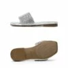 Rhinestone Sparkly Slip On Slides SILVER -DREAM PAIRS Sales 1034 SILVER202