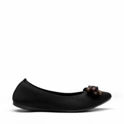Bowknot Pointed Toe Knit Flats BLACK 11 Bowknot Pointed Toe Knit Flats BLACK -DREAM PAIRS Sales 1036 BLACK 2