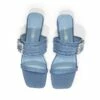 Rhinestone Buckle Strap Sandals DENIM BLUE -DREAM PAIRS Sales 1043 DENIM20BLUE204