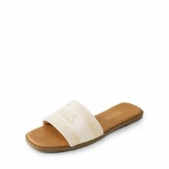 Square Toe Flat Slide Sandals NUDE -DREAM PAIRS Sales 1106 NUDE1