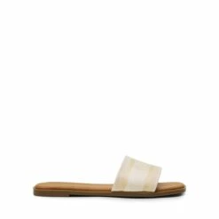 Square Toe Flat Slide Sandals NUDE -DREAM PAIRS Sales 1106 NUDE2