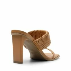 Ankle Strap Rectangular Square Toe Heel Sandals BROWN -DREAM PAIRS Sales 1110 BROWN 3