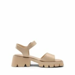 Platform Ankle Strap Chunky Heel Sandals NUDE -DREAM PAIRS Sales 1115 NUDE203
