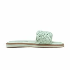 Open Toe Slide Flat Sandals MINT GREEN WEAVE -DREAM PAIRS Sales 1116 DREAM PAIRS Women SDSS2212W MINT 20GREEN WEAVE 2