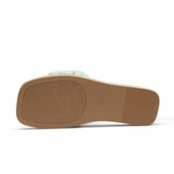 Open Toe Slide Flat Sandals MINT GREEN WEAVE -DREAM PAIRS Sales 1116 DREAM PAIRS Women SDSS2212W MINT 20GREEN WEAVE 5