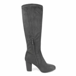 Round-Toe Chunky Heel Knee High Boots GREY -DREAM PAIRS Sales 1130 MIDLEG GREY 3