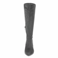 Round-Toe Chunky Heel Knee High Boots GREY -DREAM PAIRS Sales 1130 MIDLEG GREY 4
