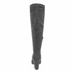 Round-Toe Chunky Heel Knee High Boots GREY -DREAM PAIRS Sales 1130 MIDLEG GREY 5