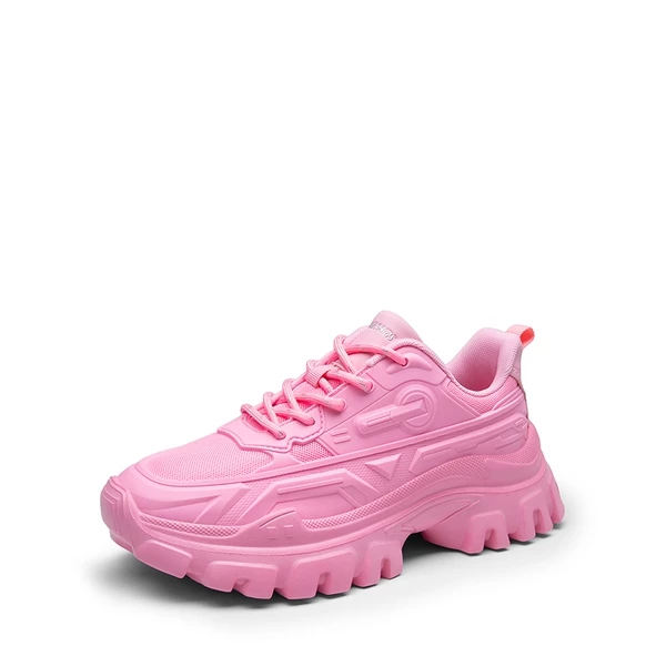 BOLD Platform Lightweight Fashion Sneakers PINK 6 BOLD Platform Lightweight Fashion Sneakers PINK - Image 4