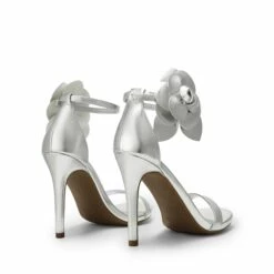 Floral Stiletto Heel Sandals SILVER-PU -DREAM PAIRS Sales 1223 SILVER PU4