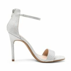 Ankle Strap Square Toe Stiletto Heels SILVER GLITTER -DREAM PAIRS Sales 1316 DREAM PAIRS Women SDHS2215W SILVER GLITTER 2