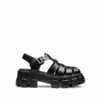 Lug Sole Platform Sandals BLACK-PU -DREAM PAIRS Sales 1723 BLACK PU202