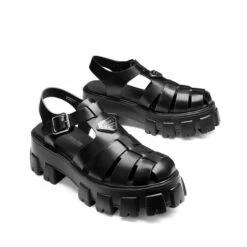 Lug Sole Platform Sandals BLACK-PU -DREAM PAIRS Sales 1723 BLACK PU204