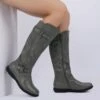Fur Lined Knee High Boots GREY 2 Fur Lined Knee High Boots GREY -DREAM PAIRS Sales 2 120