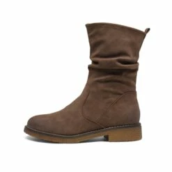 Winter Chunky Mid Calf Boots TAN PU 10 Winter Chunky Mid Calf Boots TAN PU -DREAM PAIRS Sales 2 129