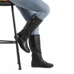 Fur Knee High Winter Boots BLACK -DREAM PAIRS Sales 2 136