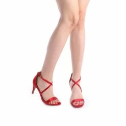 Open Toe Red Stiletto Sandals RED 11 Open Toe Red Stiletto Sandals RED -DREAM PAIRS Sales 2 14