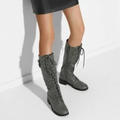 Faux Fur Lining Knee High Riding Boots GREY -DREAM PAIRS Sales 2 151