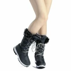 Mid Calf Lace Up Winter Boots GREY 13 Mid Calf Lace Up Winter Boots GREY -DREAM PAIRS Sales 2 167