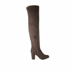 Block Heel Over The Knee Boots KHAKI -DREAM PAIRS Sales 2 182