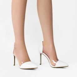 High Heel Transparent Pumps WHITE CLEAR -DREAM PAIRS Sales 2 223