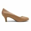 Round Toe Comfort Low Heel Pumps TAUPE PU -DREAM PAIRS Sales 2 225