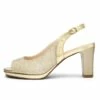 Chunky Heel Peep Toe Slingback Pumps GOLD -DREAM PAIRS Sales 2 228