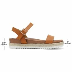 Espadrille Platform Sandals TAN PU -DREAM PAIRS Sales 2 47