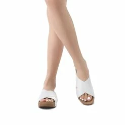 Platform Criss-Cross Flat Sandals WHITE PU -DREAM PAIRS Sales 2 60