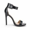 Open Toe Stiletto Heel Sandals BLACK PAT -DREAM PAIRS Sales 2 63