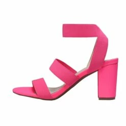 Elastic Chunky Strap Sandals NEON PINK