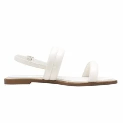 Adjustable Buckle Quilted Flat Sandals WHITE -DREAM PAIRS Sales 2 74