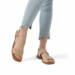 Casual Open Toe Flat Sandals NUDE -DREAM PAIRS Sales 3 1
