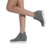 Platform Wedge Booties GREY -DREAM PAIRS Sales 3 108