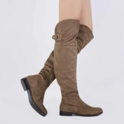 Over The Knee Riding Boots KHAKI -DREAM PAIRS Sales 3 120