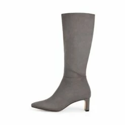 Suede Chunky Knee High Boots DARK GREY -DREAM PAIRS Sales 3 121