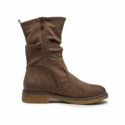 Winter Chunky Mid Calf Boots TAN PU