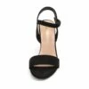 Open Toe Ankle Strap Chunky Heel Sandals BLACK SUEDE 2 Open Toe Ankle Strap Chunky Heel Sandals BLACK SUEDE -DREAM PAIRS Sales 3 13