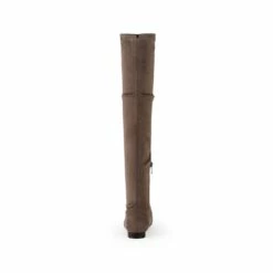 Flat Thigh High Boots KHAKI