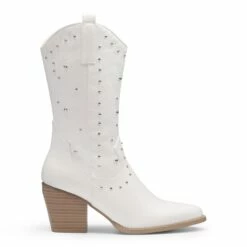 Dakota Western Cowboy Boots WHITE -DREAM PAIRS Sales 3 140