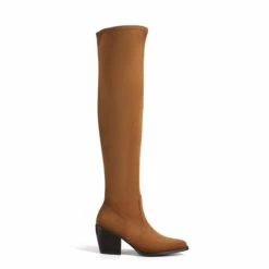 Pointed Toe Thigh High Boots BROWN SUEDE 11 Pointed Toe Thigh High Boots BROWN SUEDE -DREAM PAIRS Sales 3 141
