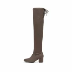 Laurence Chunky Heel Thigh High Boots KHAKI -DREAM PAIRS Sales 3 156
