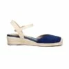Ankle Strap Closed-Toe Espadrille Wedges NAVY -DREAM PAIRS Sales 3 16