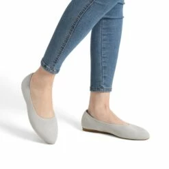 Pointed Toe Knitted Work Flats SILVER -DREAM PAIRS Sales 3 185