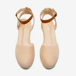 Low Wedge Espadrilles NUDE -DREAM PAIRS Sales 3 19