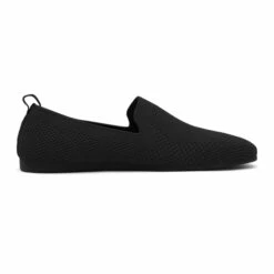 Slip-On Round Toe Knitted Flats BLACK -DREAM PAIRS Sales 3 232