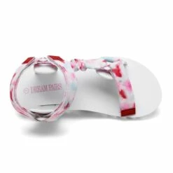 Comfortable Platform Hiking Sandals RED WHITE -DREAM PAIRS Sales 3 26